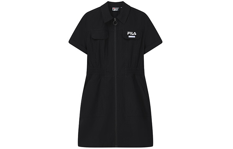 FILA Женское платье с короткими рукавами, цвет Black