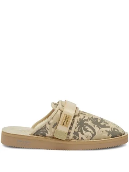 Palm Angels слиперы Zavo из коллаборации с Suicoke, нейтральный цвет