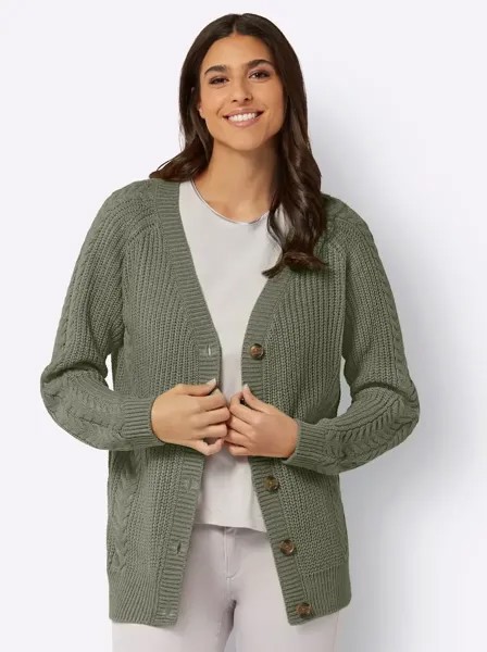 Классический кардиган Basics Classic Basics, хаки