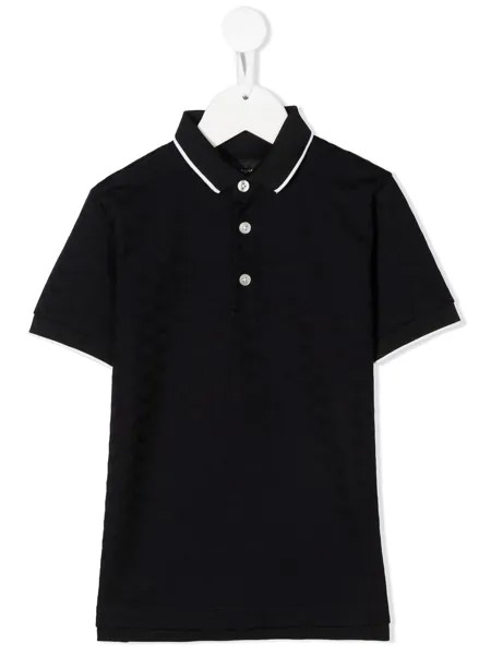 Emporio Armani Kids рубашка поло с узором