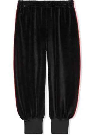 Gucci Kids спортивные брюки со сборками на щиколотках