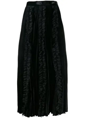 Christopher Kane плиссированная юбка с оборками