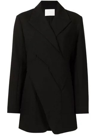 Dion Lee драпированное платье-блейзер