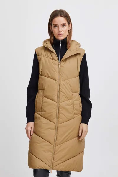 Утепленный жилет b.young Long BYBOMINA WAISTCOAT 6 20813366, коричневый