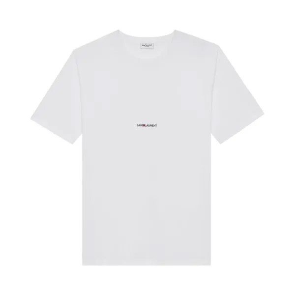 Футболка Saint Laurent Crew Neck Tshirt Blanc, белый