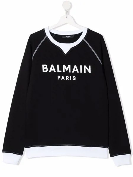 Balmain Kids толстовка с логотипом