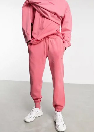 Окрашенные джоггеры приглушенного розового цвета adidas Originals 