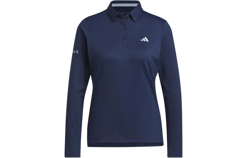 Рубашка поло AEROREADY женская, студенческая, темно-синяя Adidas