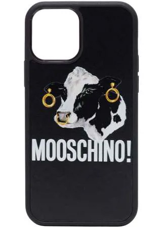 Moschino чехол для iPhone 12 с логотипом