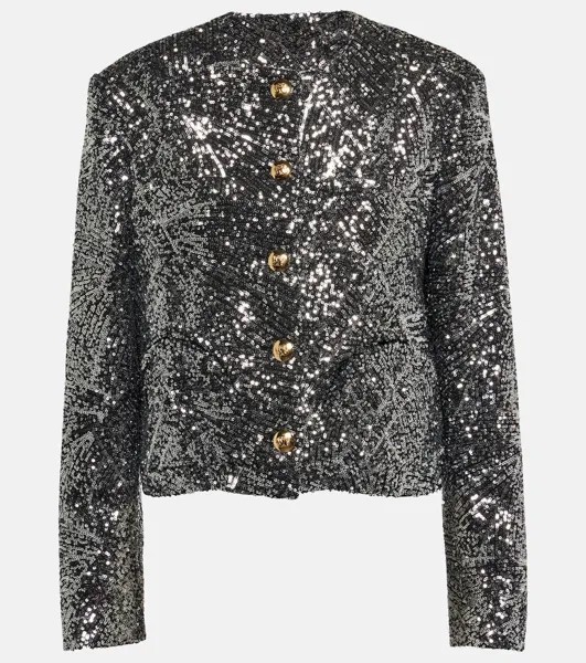 Куртка Shamo Bolero с пайетками Blazé Milano, металлический