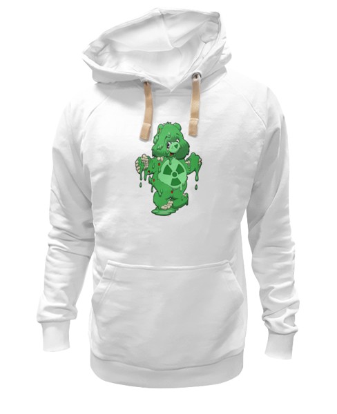 Худи Printio Радиоактивный мишка белое 2XL