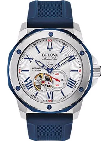 Японские наручные  мужские часы Bulova 98A225. Коллекция Marine Star