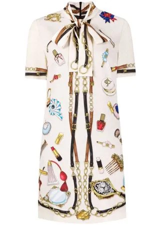 Boutique Moschino платье-рубашка с графичным принтом