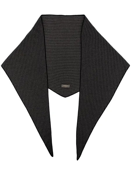 N.Peal houndstooth cashmere scarf
