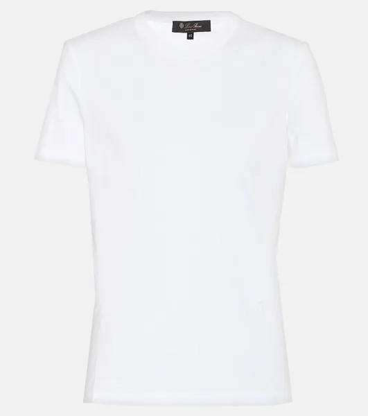 Хлопковая футболка My-T LORO PIANA, белый
