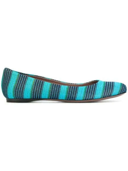 Missoni Pre-Owned балетки в полоску