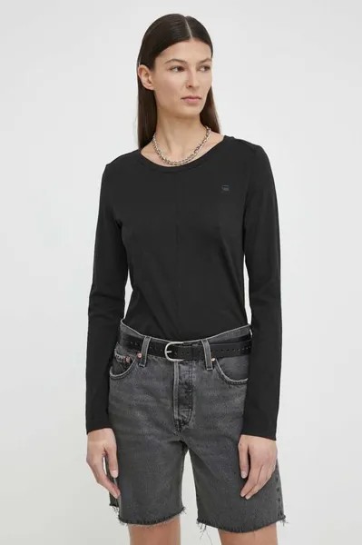 Хлопковая рубашка с длинным рукавом G-Star Raw, черный