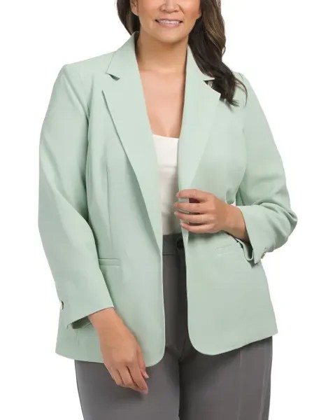 Куртка Plus с открытым воротником Anne Klein, цвет Jade
