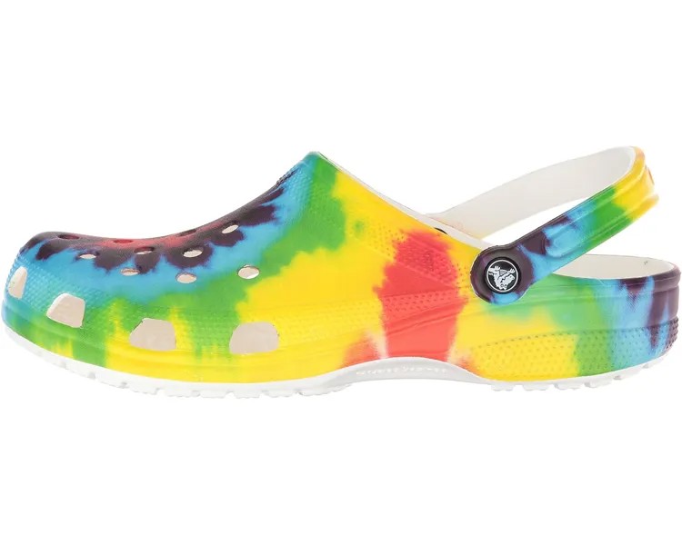 Сабо Classic Tie-Dye Graphic Clog Crocs, мульти