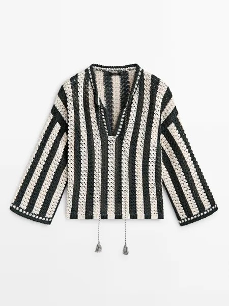 Пуловер женский Massimo Dutti 574266852 зеленый S (доставка из-за рубежа)
