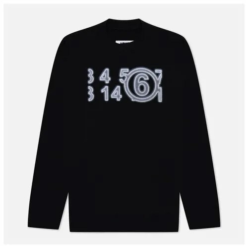 Мужская толстовка Maison Margiela MM6 Big Logo Crew Neck чёрный, Размер S