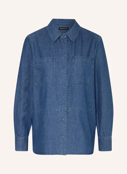 Блузка-рубашка в джинсовом стиле Whistles, синий