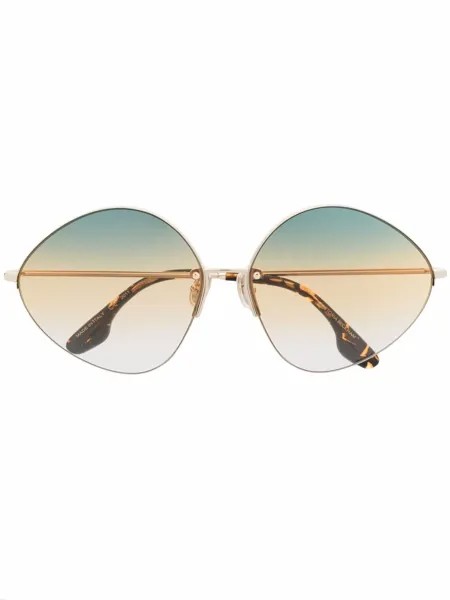 Victoria Beckham Eyewear солнцезащитные очки в овальной оправе
