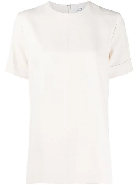 Victoria Victoria Beckham атласная блузка с короткими рукавами