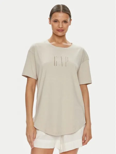 Свободная футболка Gap, экрю