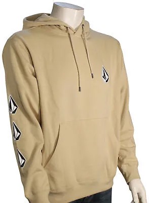 Пуловер с капюшоном Volcom Iconic Stone — миндаль — новинка