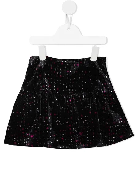 Emporio Armani Kids расклешенная мини-юбка с узором