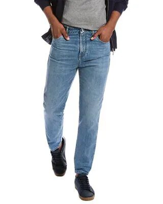 Свободные мужские джинсы средней потертости Brunello Cucinelli 48