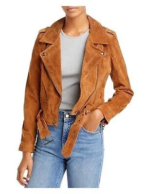 BLANK NYC Женская коричневая мотоциклетная куртка со съемной пряжкой на кромке XS