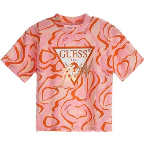 Футболка GUESS, размер 164, мультиколор