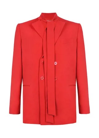 Двубортный пиджак с завязками Red Valentino
