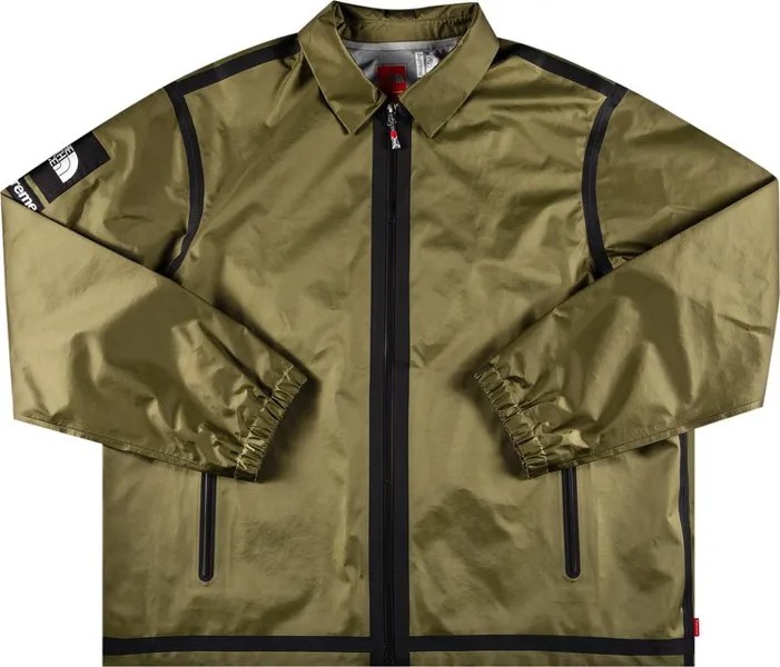 Куртка Supreme x The North Face Summit Series Outer Tape Seam Coaches Jacket Olive, зеленый