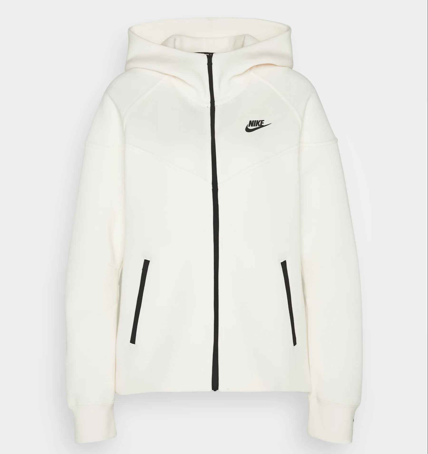 Толстовка Nike Sportswear Zip-up Sweatshirt, кремовый/черный