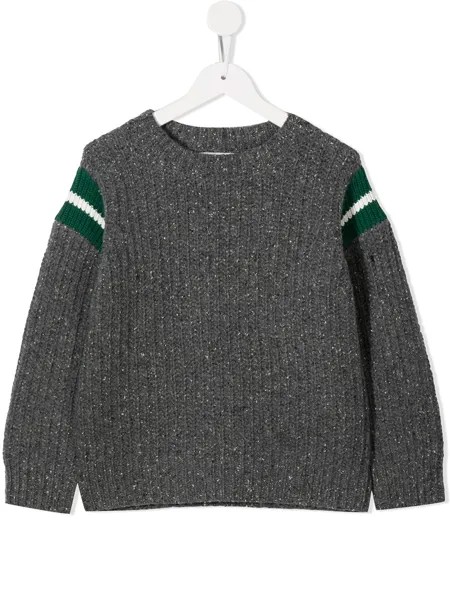 Stella McCartney Kids джемпер с отделкой в полоску