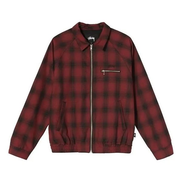 Куртка Men's Stussy Plaid Jacket Red/Black, черный