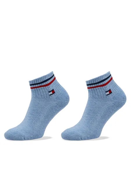 Комплект из 2 низких носков унисекс Tommy Hilfiger, синий