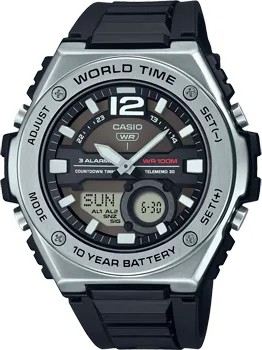 Японские наручные  мужские часы Casio MWQ-100-1A. Коллекция Ana-Digi