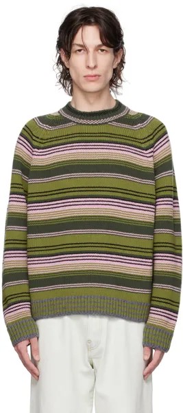 Зеленый свитер Paris Rue Vivienne Kenzo