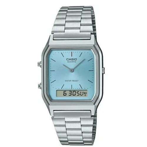 Наручные часы CASIO Vintage AQ-230A-2A1, синий, голубой