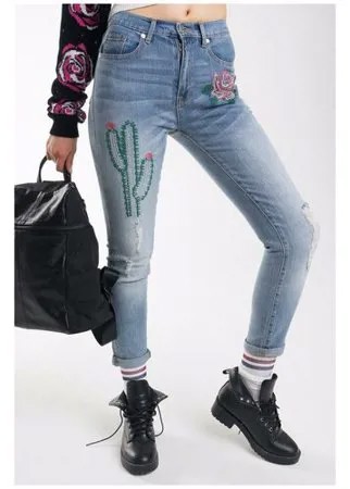 Джинсы Juicy Couture Embroidered cactus