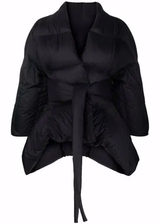 Rick Owens tied-waist padded jacket