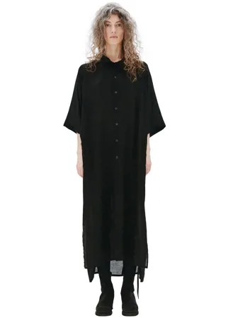 Черное платье с капюшоном