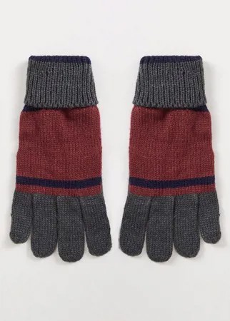 Перчатки в стиле колор-блок Boardmans-Красный