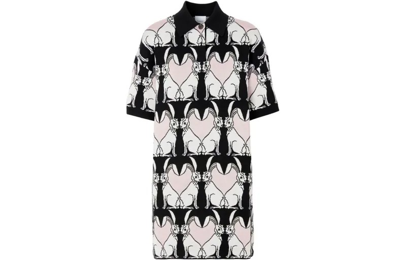Burberry Женские шорты-платье с рукавами, цвет Black