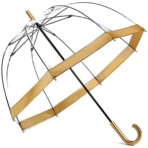 Зонт-трость FULTON, золотой, бесцветный