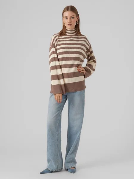 Пуловер Vero Moda, цвет hellbraun/creme